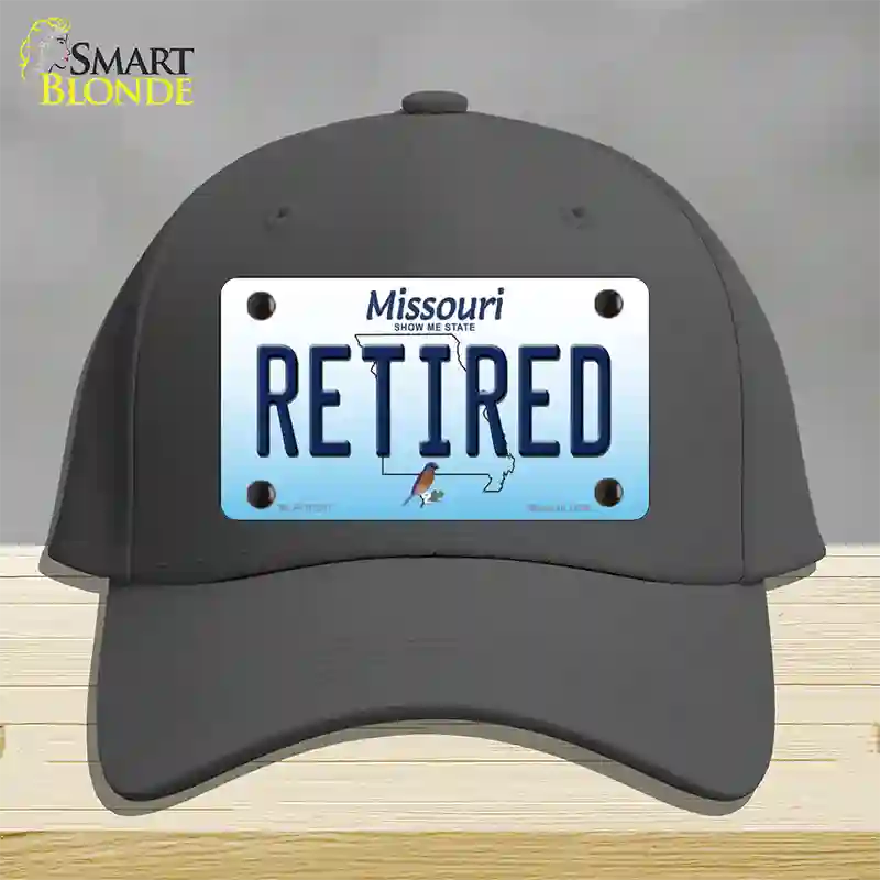 Retired Missouri Novelty License Plate Hat Cotton / Charcoal