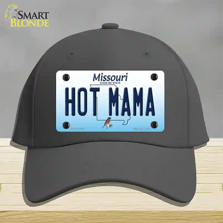 Hot Mama Missouri Novelty License Plate Hat Cotton / Charcoal