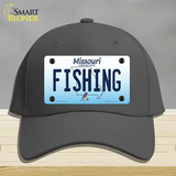 Fishing Missouri Novelty License Plate Hat Cotton / Charcoal