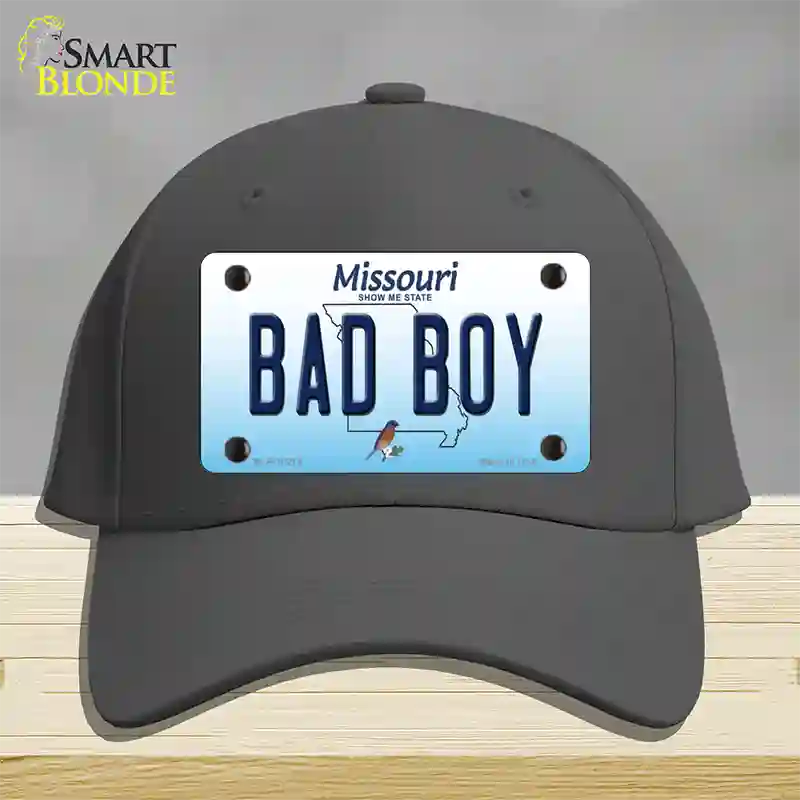 Bad Boy Missouri Novelty License Plate Hat Cotton / Charcoal