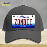 Zombie Illinois Novelty License Plate Hat Cotton / Charcoal