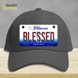 Blessed Illinois Novelty License Plate Hat Cotton / Charcoal