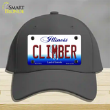 Climber Illinois Novelty License Plate Hat Cotton / Charcoal