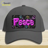 Peace Novelty License Plate Hat Cotton / Charcoal