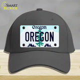 Oregon Tree Novelty License Plate Hat Cotton / Charcoal