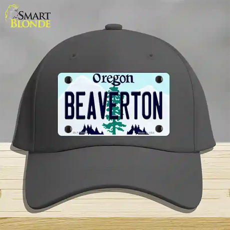 Beaverton Oregon Novelty License Plate Hat Cotton / Charcoal