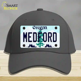 Medford Oregon Novelty License Plate Hat Cotton / Charcoal