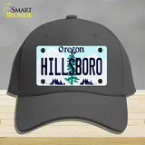 Hillsboro Oregon Novelty License Plate Hat Cotton / Charcoal