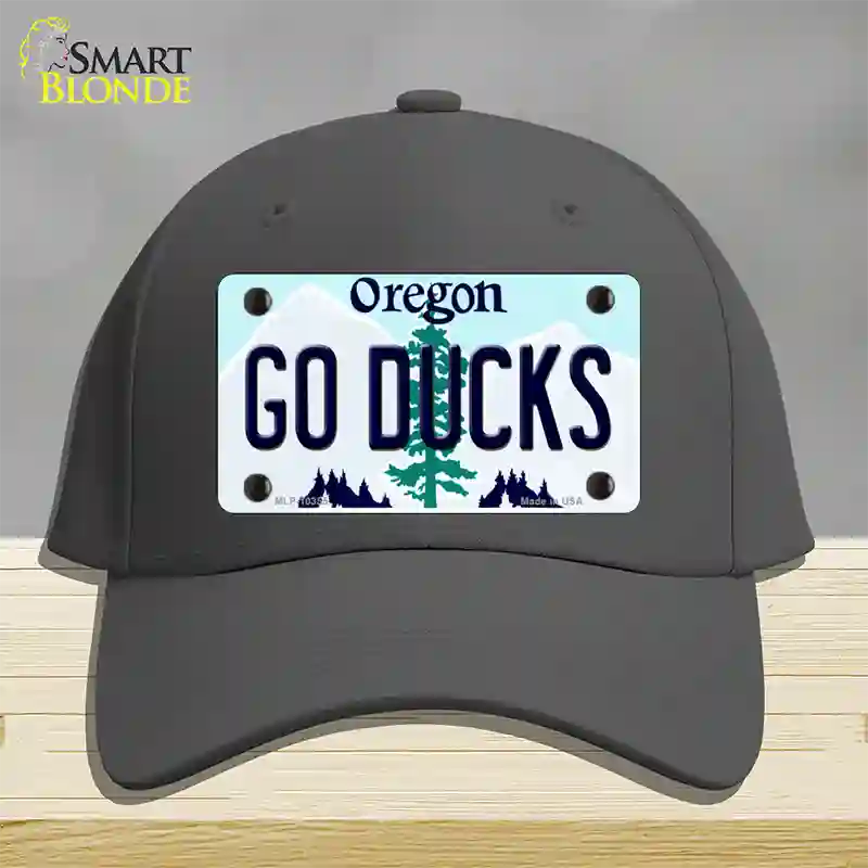 Go Ducks Oregon Novelty License Plate Hat Cotton / Charcoal