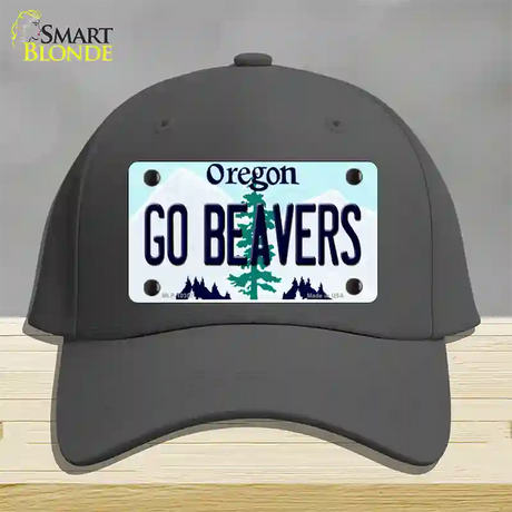 Go Beavers Oregon Novelty License Plate Hat Cotton / Charcoal