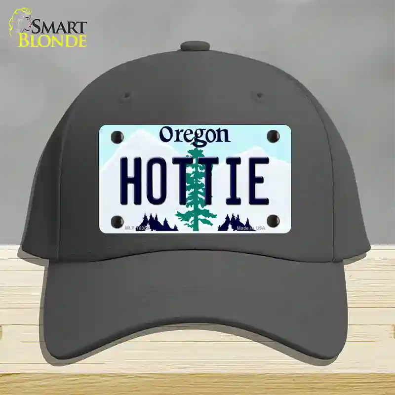 Hottie Oregon Novelty License Plate Hat Cotton / Charcoal