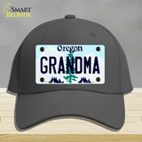 Grandma Oregon Novelty License Plate Hat Cotton / Charcoal