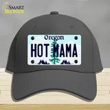 Hot Mama Oregon Novelty License Plate Hat Cotton / Charcoal