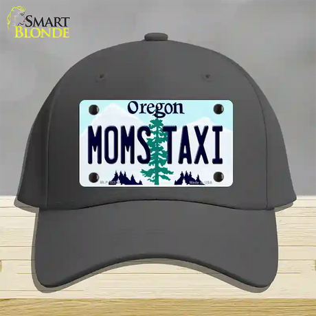 Moms Taxi Oregon Novelty License Plate Hat Cotton / Charcoal