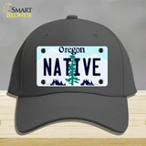 Native Oregon Novelty License Plate Hat Cotton / Charcoal