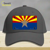 Arizona Big Star State Flag Novelty License Plate Hat Cotton / Charcoal