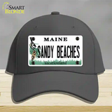 Sandy Beaches Maine Novelty License Plate Hat Cotton / Charcoal