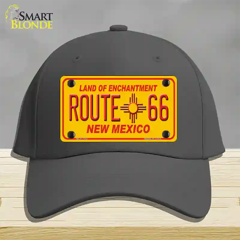 Route 66 New Mexico Novelty License Plate Hat Cotton / Charcoal