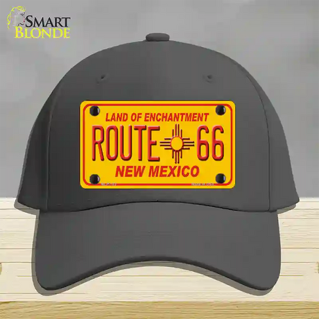 Route 66 New Mexico Novelty License Plate Hat Cotton / Charcoal