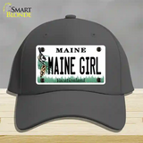 Maine Girl Novelty License Plate Hat Cotton / Charcoal