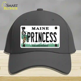 Princess Maine Novelty License Plate Hat Cotton / Charcoal