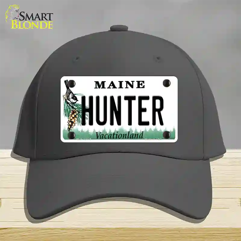 Hunter Maine Novelty License Plate Hat Cotton / Charcoal