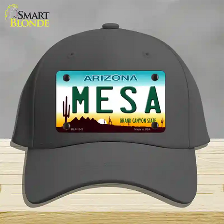 Mesa Arizona Novelty License Plate Hat Cotton / Charcoal