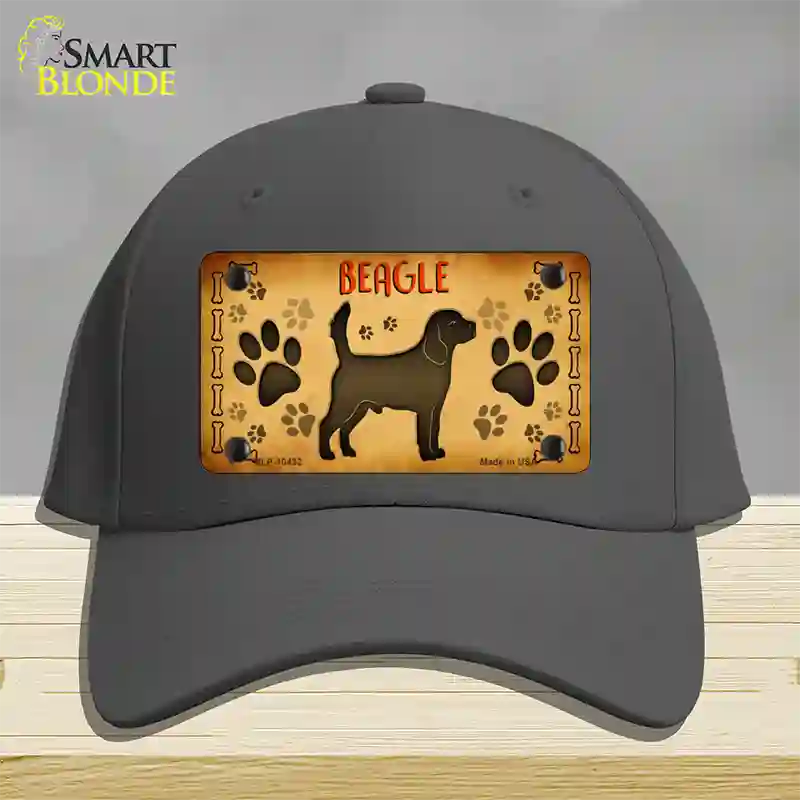 Beagle Novelty License Plate Hat Cotton / Charcoal