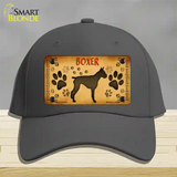 Boxer Novelty License Plate Hat Cotton / Charcoal