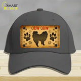 Chow Chow Novelty License Plate Hat Cotton / Charcoal