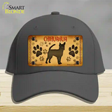 Chihuahua Novelty License Plate Hat Cotton / Charcoal