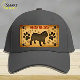 English Bulldog Novelty License Plate Hat Cotton / Charcoal