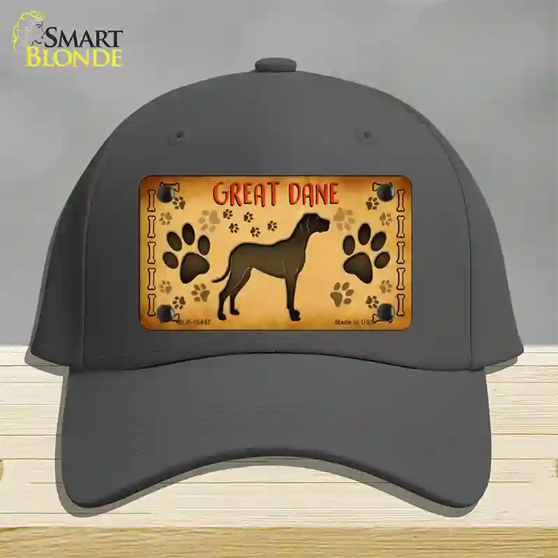 Great Dane Novelty License Plate Hat Cotton / Charcoal