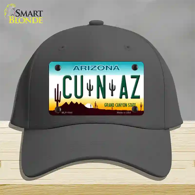 Cu N Az Novelty License Plate Hat Cotton / Charcoal