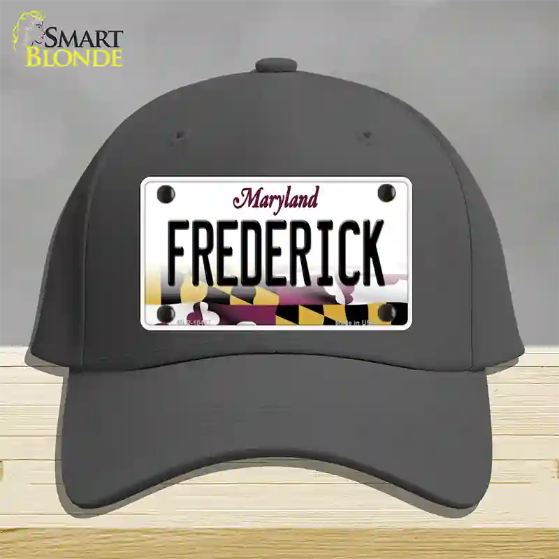 Frederick Maryland Novelty License Plate Hat Cotton / Charcoal