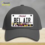 Bel Air Maryland Novelty License Plate Hat Cotton / Charcoal