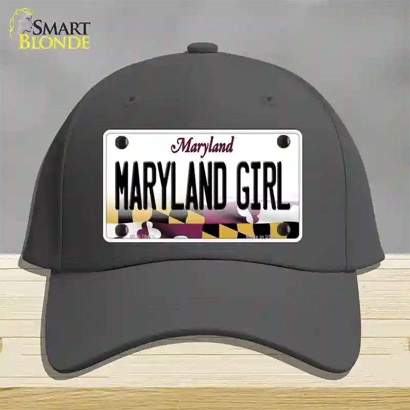 Maryland Girl Maryland Novelty License Plate Hat Cotton / Charcoal