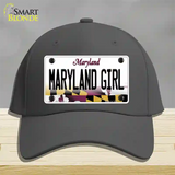 Maryland Girl Maryland Novelty License Plate Hat Cotton / Charcoal