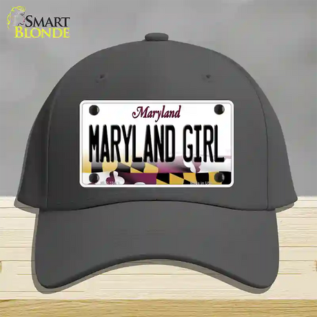 Maryland Girl Maryland Novelty License Plate Hat Cotton / Charcoal