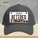 Retired Maryland Novelty License Plate Hat Cotton / Charcoal