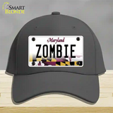 Zombie Maryland Novelty License Plate Hat Cotton / Charcoal