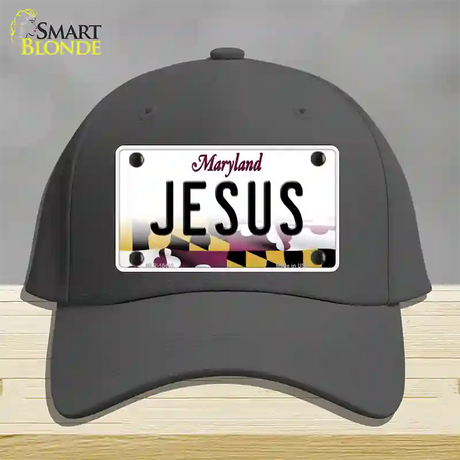 Jesus Maryland Novelty License Plate Hat Cotton / Charcoal