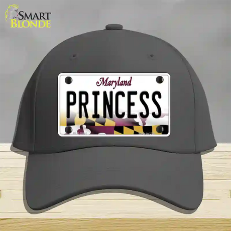 Princess Maryland Novelty License Plate Hat Cotton / Charcoal