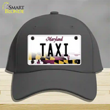 Taxi Maryland Novelty License Plate Hat Cotton / Charcoal