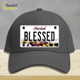 Blessed Maryland Novelty License Plate Hat Cotton / Charcoal