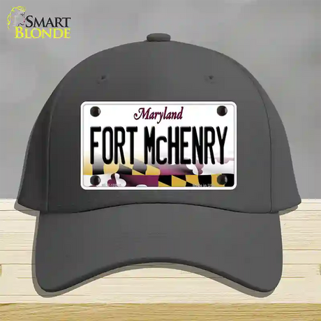 Fort McHenry Maryland Novelty License Plate Hat Cotton / Charcoal