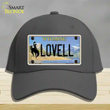 Lovell Wyoming Novelty License Plate Hat Cotton / Charcoal