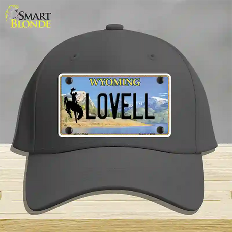 Lovell Wyoming Novelty License Plate Hat Cotton / Charcoal