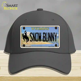 Snow Bunny Wyoming Novelty License Plate Hat Cotton / Charcoal