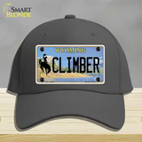 Climber Wyoming Novelty License Plate Hat Cotton / Charcoal